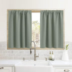 RYB HOME Blackout French Door Window Curtain Covering, Rod Pocket Thermal by RYBHOME