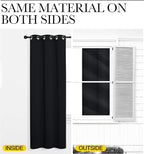NICETOWN Bathroom Blackout Thermal Curtains and Drapes, 2 Panels, 42 inches - Image 6