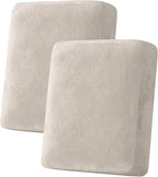 H.VERSAILTEX Velvet Stretch Couch Cushion Cover Plush Cushion Slipcover by HVERSAILTEX