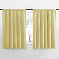 NICETOWN Blackout Curtains for Bedroom, Paler Yellow, 1 Pair, 70 by 63-inch by NICETOWN