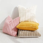 decorUhome Summer Cozy Faux Fur Throw Pillow Covers 18x18 Set of 2 Decorative - Image 5
