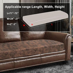 Leather Look Couch Cushion Covers Sofa Seat Slipcovers Sets Couches Furniture - Image 3