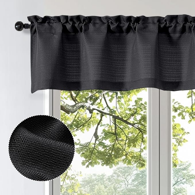 OWENIE Bob 1 PCS Black Valances - Image 2