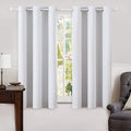 MIULEE Linen Blackout Curtains for Bedroom Solid 100% Blackout Thermal by MIULEE