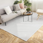 Ashler Faux Fur Rug, Ultra Soft Faux Rabbit Fur, 6 x 9 Feet Rectangle, Machine by AshlerHomeDeco