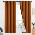 Yakamok Room Darkening 100% Blackout Curtains Grommet Window Treatments by Yakamok
