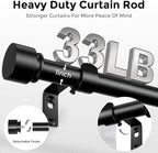 Curtain Rods for Windows 48 to 84 Inch, Decorative Adjustable Heavy Duty Easy - Image 3