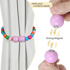 KLOGTSIND Magnetic Curtain Tiebacks, 6 Pack Curtain Holdbacks - Image 2