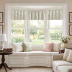 jinchan Linen Valance Curtain Farmhouse Floral Printed Small Window Curtain - Image 5
