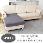 Couch Cushion Cover Chaise Lounge Cover Washable Separate Seat Chaise Couch - Image 2