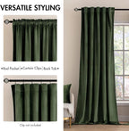 MIULEE Velvet Curtains 132 inches - Image 2
