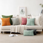 MIULEE Greyish Green Decorative Throw Pillow Covers 18x18 Inch - Image 5
