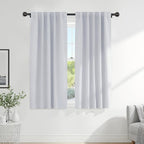 PONY DANCE Greyish White Non-See-Through Curtains by PONYDANCE