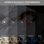 Joydeco Blackout Curtains 95 Inch Length 2 Panels Set, Thermal Insulated Long - Image 2