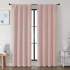 Simplebrand Ava Blush Blackout Curtains by Simplebrand