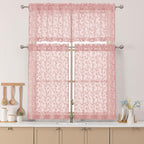 Chyhomenyc Blush Pink Sheer Valances - Image 2