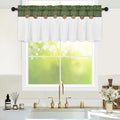 FRAMICS Farmhouse Valance Curtains, Boho Cotton Linen Kitchen Valance, Rustic by FRAMICS