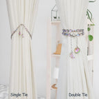 PEDOBO Magnetic Curtain Tiebacks, 2 Pack Crystal Beaded Sun & Moon Pendants - Image 4