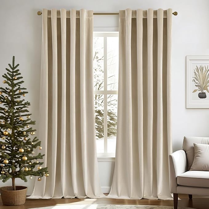 MIULEE Velvet Curtains 90 inches by MIULEE