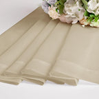 Chyhomenyc Taupe Sheer Curtains 45 Inch Long 2 Panels, Light Filtering Rod - Image 8