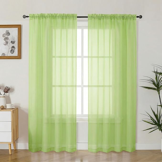 Gwine Sheer Curtains 72 Inch Length by Gwine