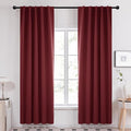 Deconovo Blackout Curtains, Thermal Insulated, W42 x L84 2 Panels, Back Tab by Deconovo