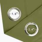 LEMOMO Olive Green Thermal Blackout Curtains/42 x 72 Inch/Set of 2 Panels Room - Image 5