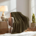 KMUSET Fleece Blanket Twin Size Dark Brown Lightweight Super Soft Cozy Fuzzy - Image 7