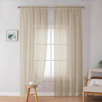OWENIE Extra Long Sheer Curtains 96 inches Long - Image 2