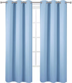 LEMOMO Sky Blue Thermal Blackout Curtains/42 x 95 Inch/Set of 2 Panels Room - Image 2