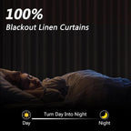 Guken 100% Blackout Curtains 102 Inch Length 2 Panels Set - Image 2