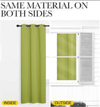 NICETOWN Fresh Green Blackout Curtains 120 inches Length - Image 5