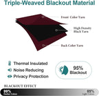 ChrisDowa Blackout Curtains 120 Inches Long 2 Panels Set - Image 4