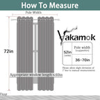 Yakamok Blackout Curtains 72 Inch Length - Image 8