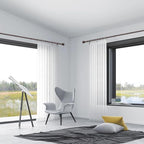 Thestoa Brown Curtain Rods for Windows 30-62 Inch, 5/8" Stainless Steel Small - Image 4