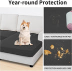 Easy-Going Stretch 4 Pieces Couch Cushion Covers - Image 3