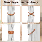Magnetic Curtain Tiebacks, 6 Pack Curtain Holdbacks - Image 4
