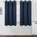 LEMOMO Navy Blue Blackout Curtains 42 x 54 Inch Length Set of 2 Panels Grommet by Lemomo