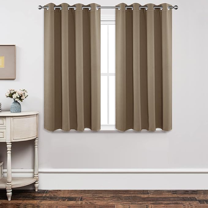 Joydeco Blackout Curtains 54 Inch Length 2 Panels Set, Thermal Insulated Long by JOYDECO