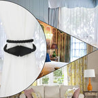4 Pack Magnetic Curtain Tiebacks Rope Modern Handmade Curtain Tie Backs - Image 6
