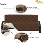 Easy-Going Futon Sofa Slipcover Reversible Sofa Cover Armless Couch Cover Water - Image 3