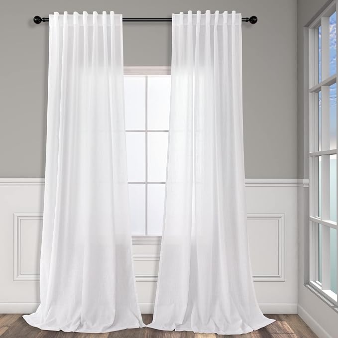 Pitalk 60 Inch Wide Curtains for Kids Bedroom Boys Girls 90 Inches Long Linen - Image 2