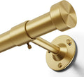 YaFex Heavy Duty Curtain Rods 32-120 Inch, 1 Inch Adjustable Gold Curtain Rod by YaFex