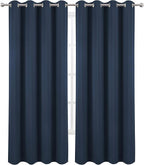LEMOMO Blackout Curtains 66 x 95 inch/Navy Blue Curtains Set of 2 - Image 2