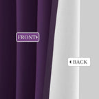 Yakamok Room Darkening 100% Blackout Curtains Grommet Window Treatments - Image 9