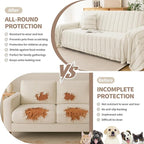 Couch Cover for Dogs, Boho Sofa Covers for 3 Cushion Couch, Chenille Sofa - Image 3
