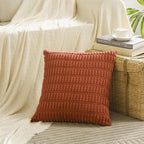 Fancy Homi 4 Packs Boho Burnt Orange Fall Decorative Throw Pillow Covers 14x14 - Image 2