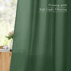 NICETOWN Rustic Linen 144 inch Long Curtains - Image 5
