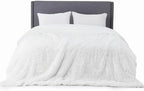 Bedsure GentleSoft Fluffy White King Size Blanket - Image 8