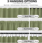Deconovo Blackout Curtains, Thermal Insulated, W42 x L54 2 Panels, Back Tab - Image 2
